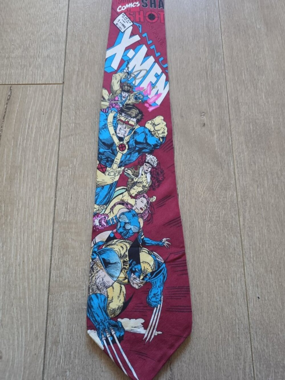 Vtg 90's Marvel Comics X-MEN WOLVERINE Men's Novelty Necktie Silk USA Made